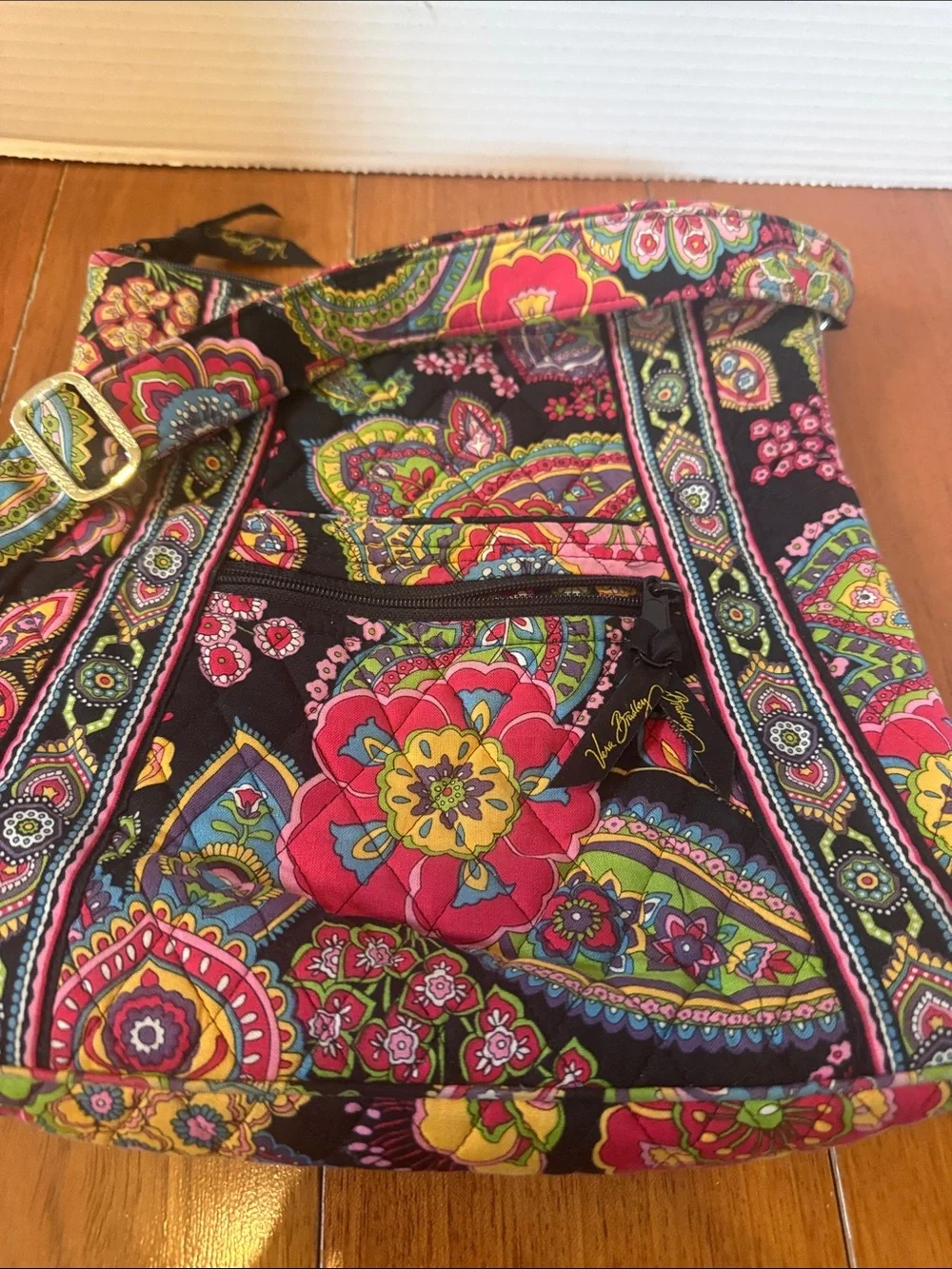 Vera Bradley quilted cotton  Hipster crossbody bag retired 